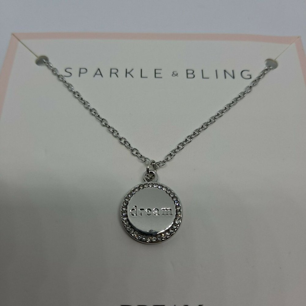Dream round Necklace Silver Cruise Jewelry sparkle & bling